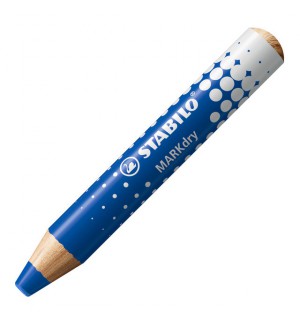 CRAYON EFFACABLE A SEC WHITEBOARD MARKER DRY STABILO BLEU