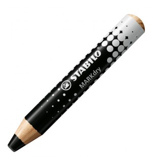 CRAYON EFFACABLE A SEC WHITEBOARD MARKER DRY STABILO NOIR