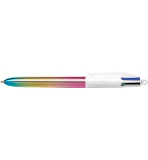 STYLO BIC 4 COULEURS - CORPS IRISE DEGRADE