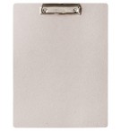 PORTE BLOC A4 A PINCE CARTE BRUTE COULEUR BLANCHE