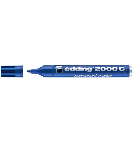 MARQUEUR PERMANENT EDDING 2000C POINTE OGIVE - BLEU