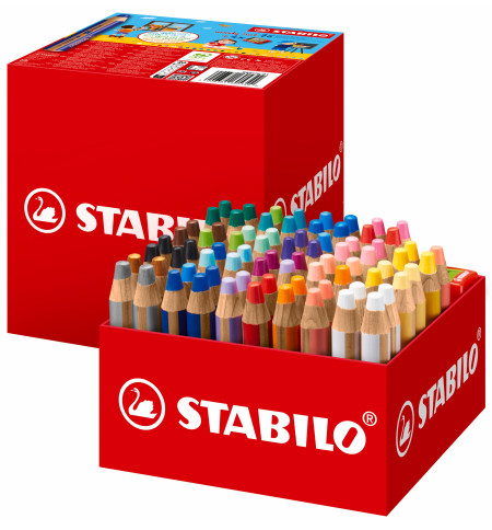 SCHOOLPACK 76 STABILO WOODY 3 EN 1 + 4 TAILLE-CRAYONS