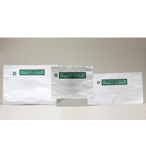 100 POCHETTES RECYCLABLE DOCUMENT CI-INCLUS 120X162mm