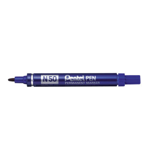 MARQUEUR PERMANENT PENTEL N50 BLEU - POINTE OGIVE