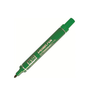 MARQUEUR PERMANENT PENTEL N50 VERT - POINTE OGIVE