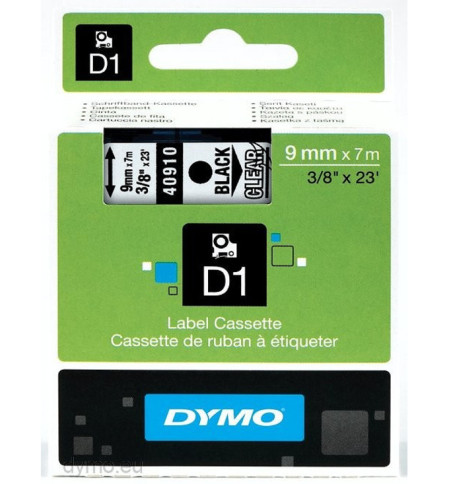 DYM40910-ruban-titreuse-dymo-9mm-noir-transparent