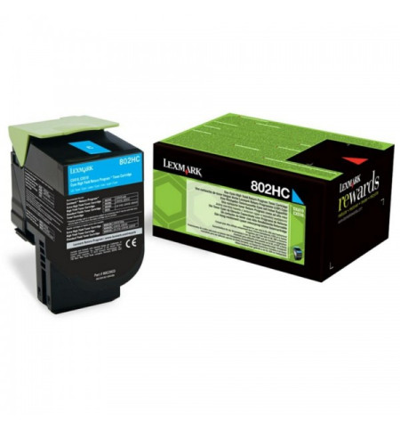 LEXMARK CARTOUCHE LASER 80C2HC0 CYAN