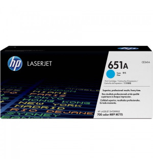 HP CARTOUCHE LASER 651A CYAN CE341A