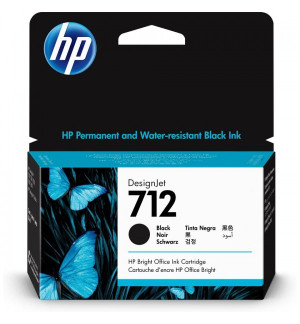 HP CARTOUCHE JET D'ENCRE 712 NOIRE 3ED70A