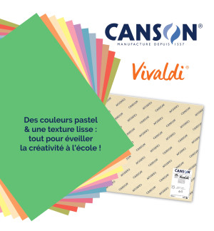 PAPIER IRIS VIVALDI A4- 185g - 120 flles - couleurs claires assorties