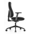 FAUTEUIL DE BUREAU LOB SYNCH+TRSL AUTOREG DOSSIER REGLABLE TISSU NOIR