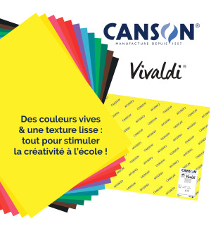 PAPIER IRIS VIVALDI A4 - 185g- 120 flles - couleurs vives assorties