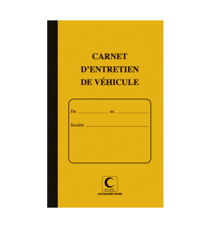 PIQURE CARNET D'ENTRETIEN DE VEHICULE 32P 130X210MM