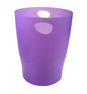 CORBEILLE A PAPIER TRANSLUCIDE 15L VIOLET