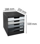 MODULE MODULO 5 TIROIRS- NUANCES DE GRIS