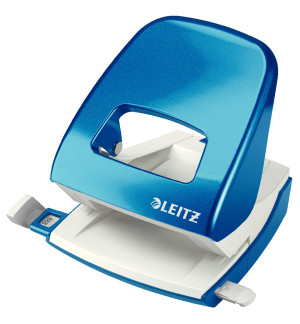 PERFORATEUR METAL 2 POINCONS LEITZ WOW 5008 BLEU