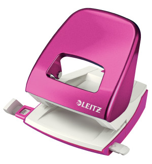 PERFORATEUR METAL 2 POINCONS LEITZ WOW 5008 ROSE