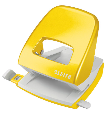 PERFORATEUR METAL 2 POINCONS LEITZ 5008 JAUNE