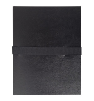 CHEMISE A SANGLE VELCRO 1 RABAT EN PIED 240X320mm - NOIR