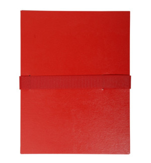 CHEMISE A SANGLE VELCRO 1 RABAT EN PIED 240X320mm - ROUGE