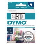 RUBAN TITREUSE DYMO 24mm NOIR/BLANC