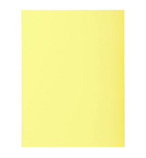 CHEMISE 2 RABATS 240X320mm 250G JAUNE - PAQUET DE 50