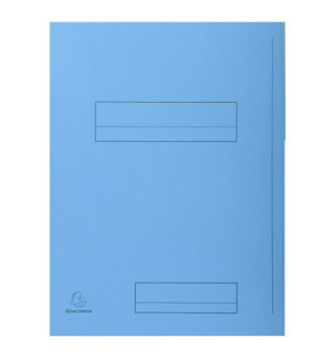 CHEMISES BLEUES AVEC IMPRESSION  A 2 RABATS 240x320mm - PAQUET DE 50