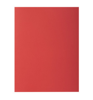 CHEMISE 2 RABATS 240X320mm 220G ROUGE - PAQUET DE 50