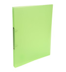 CLASSEUR POLYPRO 4 ANNEAUX TRANSLUCIDE VERT - DIAM.15mm