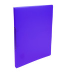 CLASSEUR POLYPRO 4 ANNEAUX TRANSLUCIDE VIOLET - DIAM.15mm