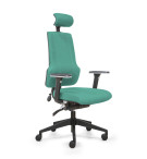 FAUTEUIL ERGONOMIQUE ERGOX VERT - MECANISME SYNCHRO ST LOMB TETIERE