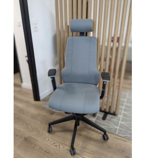 FAUTEUIL ERGONOMIQUE ERGOX GRIS - MECANISME SYNCHRO ST LOMB TETIERE