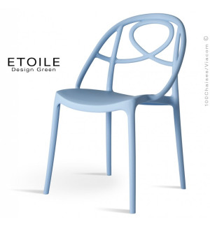 CHAISE ETOILE POLYPROPYLENE BLEU P111