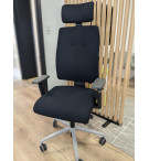 FAUTEUIL SYNCH AVEC TETIERE SESTA-NOIR-PIET GRIS  ALU