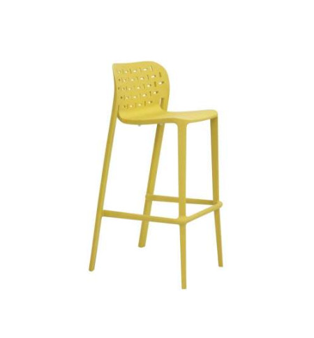 CHAISE DE BAR DESIGN MIRA JAUNE