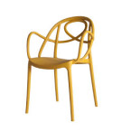 FAUTEUIL ETOILE P  POLYPROPYLENE JAUNE  MOUTARDE P113