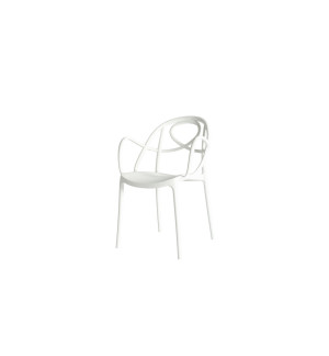 FAUTEUIL ETOILE P  POLYPROPYLENE BLANC P101