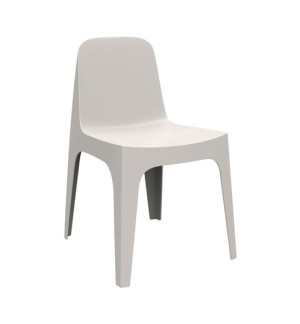 CHAISE 1 PLACE GAMME SOLID BLANC