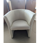 FAUTEUIL CHAUFFEUSE DUKE 1 PLACE SIMILI CREME