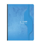 Cahier bleu ciel brochure souple dos toilé 7000 17x22 cm 192 pages grands carreaux 70 g 