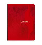 Cahier rouge brochure souple dos toilé 7000 17x22 cm 192 pages grands carreaux 70 g 