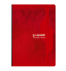 Cahier brochure souple dos toilé A4 192 pages grands carreaux 70 g - Coloris assortis