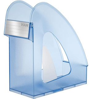 PORTE REVUES HAN - BLEU TRANSLUCIDE