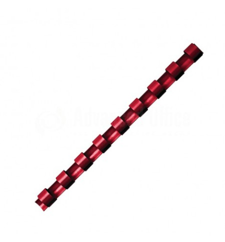 BOITE DE 100 RELIURES ANNEAUX DIAM 6mm - ROUGE