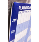 PLANNING ANNUEL PERPETUEL 60x99cm - 14 MOIS (DECEMBRE A JANVIER)