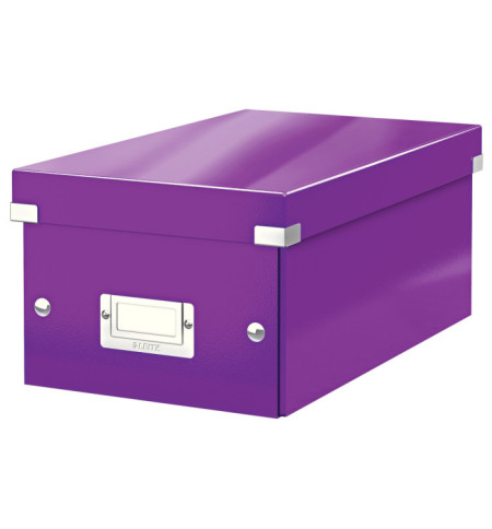 BOITE DE RANGEMENT CLICK'N STORE 190X135X320mm VIOLETTE