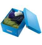 BOITE DE RANGEMENT CLICK'N STORE 200X148X250mm BLEUE