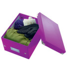 BOITE DE RANGEMENT CLICK'N STORE 200X148X250mm VIOLETTE