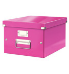 BOITE DE RANGEMENT CLICK'N STORE 265X188X335mm ROSE