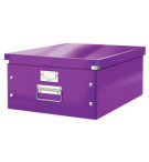 BOITE DE RANGEMENT CLICK'N STORE 350X188X450mm VIOLETTE